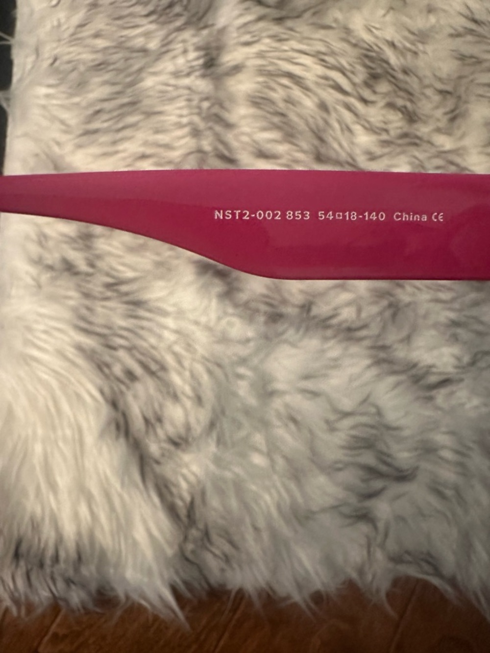 ASAP NAST X Warby Parker Hot Pink Rectangular Sunglasses - Picture 3 of 3